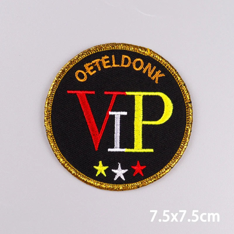 Netherland Oeteldonk Carnival Iron On Patches For Clothes Oeteldonk Embroidery Patch