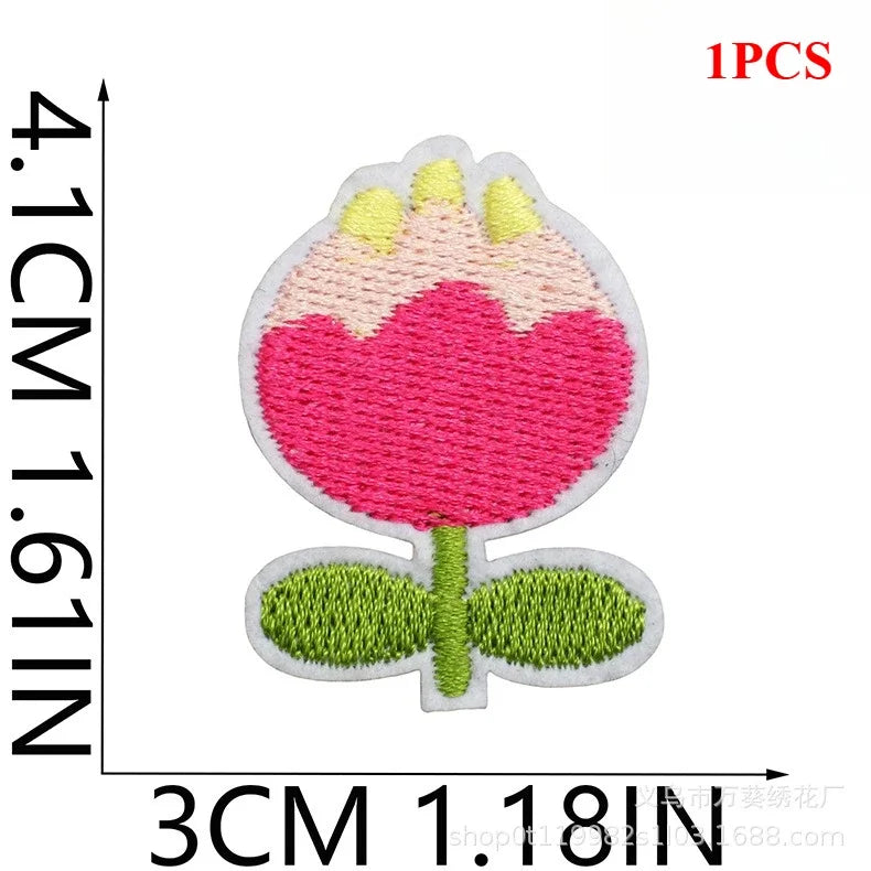 Exquisite Flower Embroidery Patch Sticker Bag Decoration Butterfly Bee Cloth Sticker