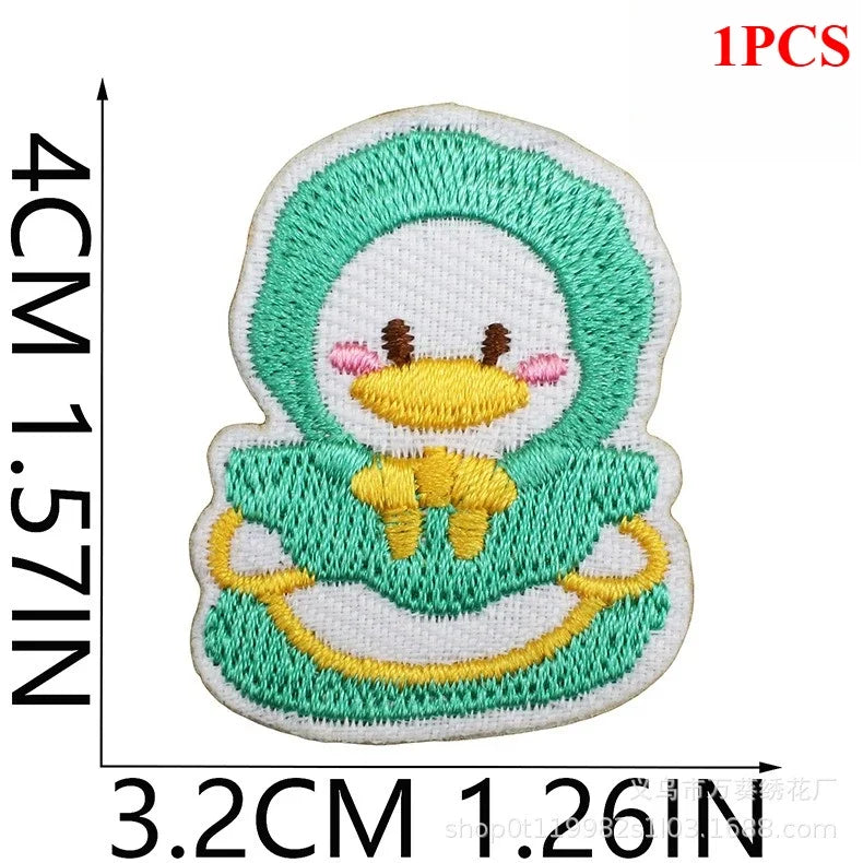 Cute Korean Handmade Embroidery Cloth Sticker Bear Patch Sticker Clothes Decoration
