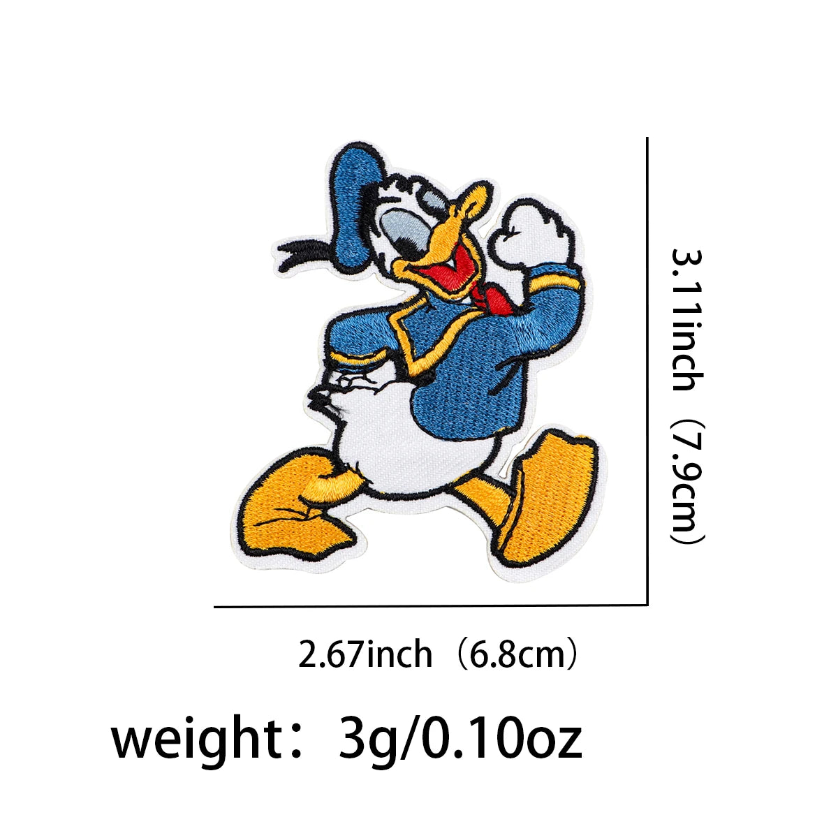 Cute Monster Embroidery Patch Cartoon Mouse Iron On Patches For Clothing