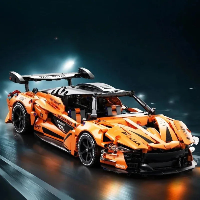 Technical 1:14 Super Sport Car Building Blocks 3 Color Random Assemble Bricks Vehicle Toy