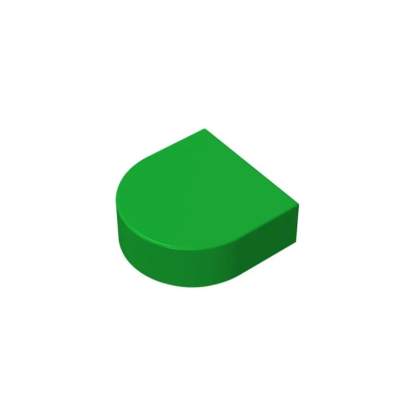 Round 1 x 1 Half Circle Extended (Stadium) Compatible DIY Educational Building Blocks