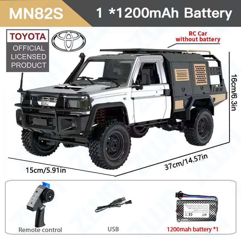 ZWN MN82 / MN82S 1:12 RC Pickup Truck – 4WD Off-Road Remote Car Toy
