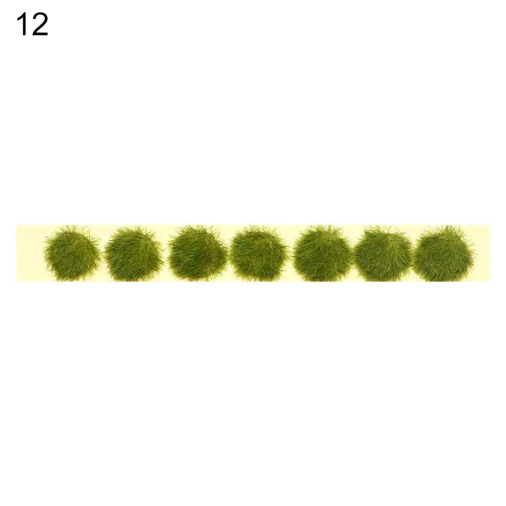 1Set Miniature Flower Cluster Garden Decor DIY Grass Tufts Building Layout Static Scenery Model