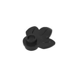 Round 1 x 1 with 3 Leaves Compatible Children's DIY Bricks