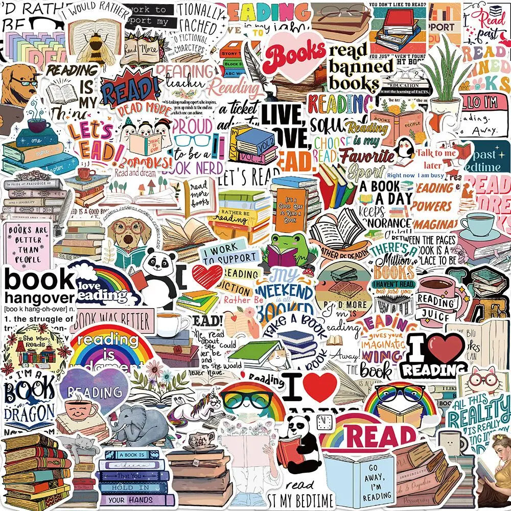 10/50/100pcs Mix Smut Dark Romance Bookish Book Reading Stickers