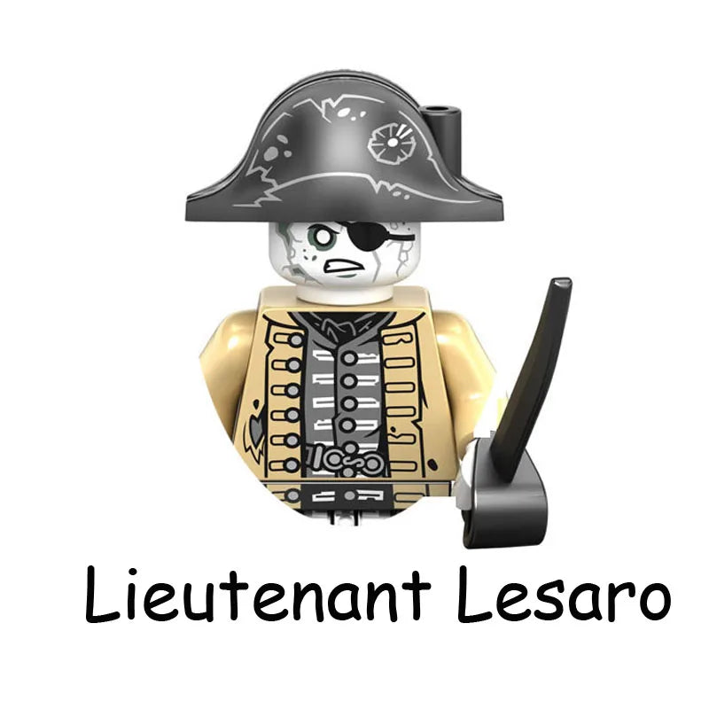Pirates Of The Caribbean Captain Jack Jones Davy Jones Blackbeard Figure Blocks Construction Bricks Building Toys For Children