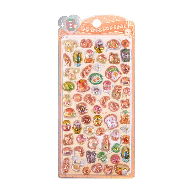 Japanese Style Mini Sweet Drop 3D Relief Stickers Scrapbooking DIY Journaling Stationery