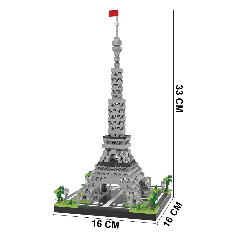 Louvre Micro Mini Building Blocks for Adult, Architecture Toys Set