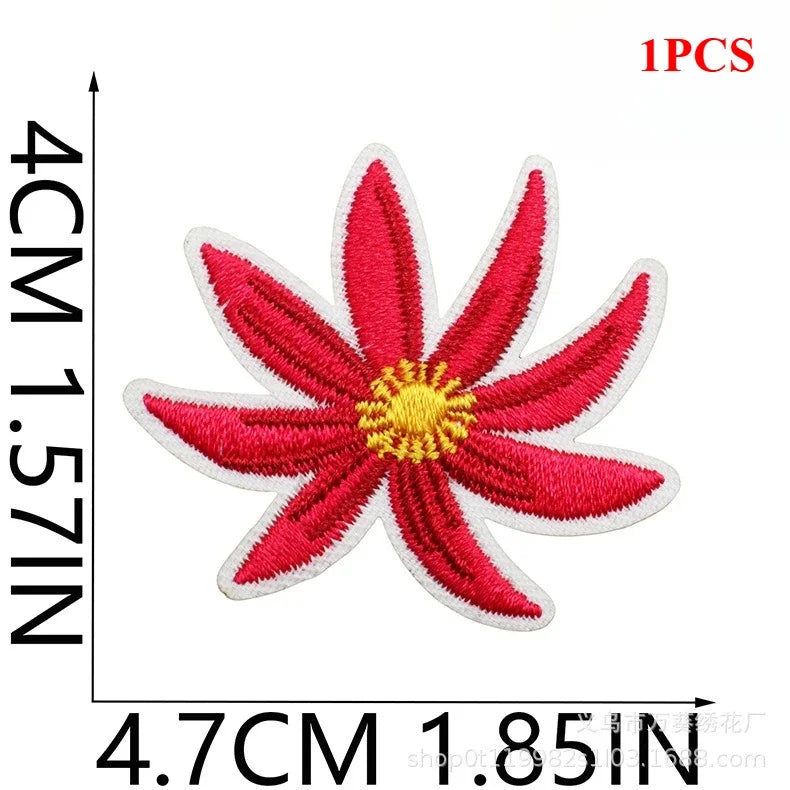 Exquisite Flower Embroidery Patch Sticker Bag Decoration Butterfly Bee Cloth Sticker