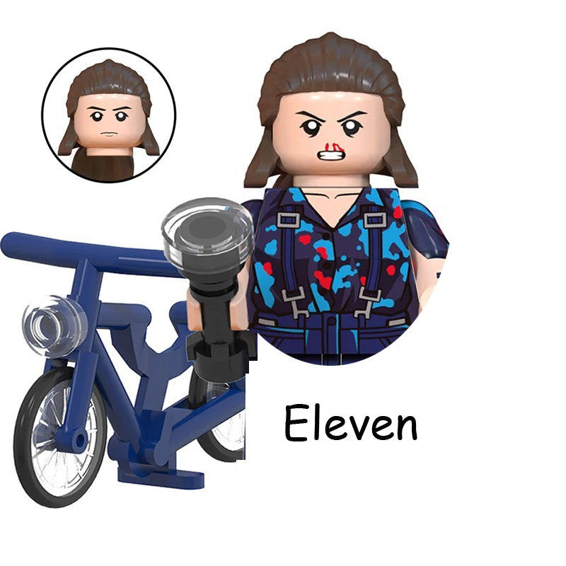 The Terrible Movie Upside Down Dustin Mike Lucas Will Eleven Model Building Blocks