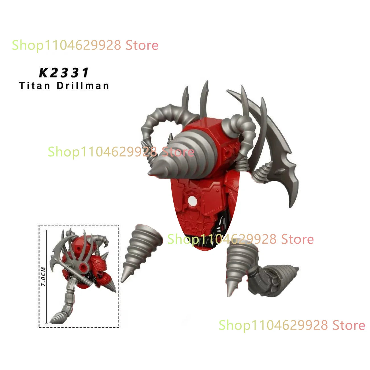 Skibidi Toilet Man Figures Anime Block Toys TvMan Titan Cameraman Speakerman Bricks Model Toy