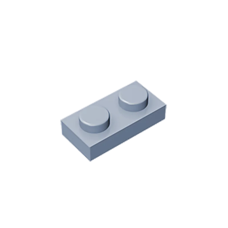 Plate 1 x 2 Compatible Children's DIY Building Block