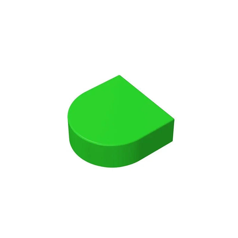 Round 1 x 1 Half Circle Extended (Stadium) Compatible DIY Educational Building Blocks