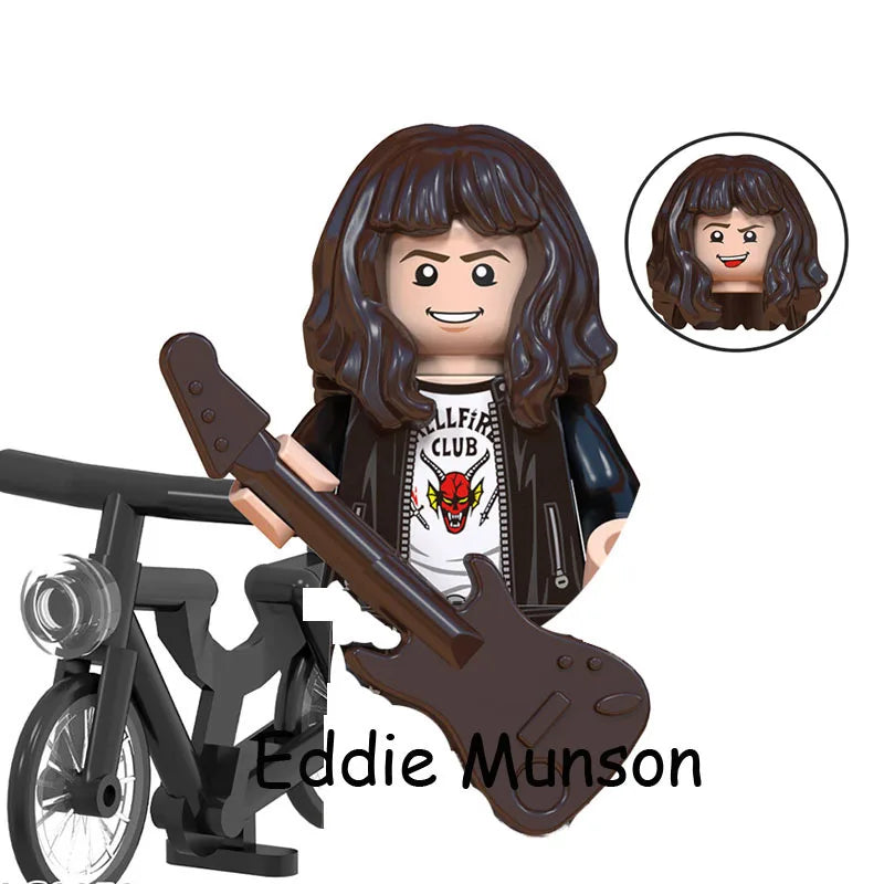 The Terrible Movie Upside Down Dustin Mike Lucas Will Eleven Model Building Blocks