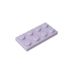 Plate 2 x 4 Compatible Children's DIY building block Particles Plate DIY