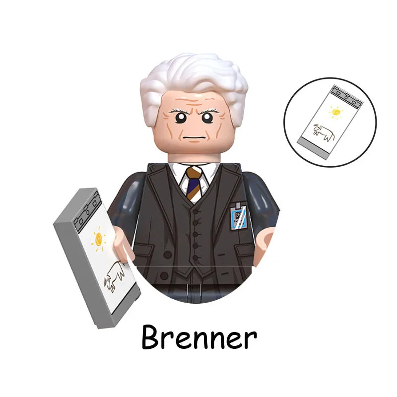 4Pcs/Set The Horrible Movie Dustin Mike Vecna Will Eleven Model Figure Blocks Construction Bricks Toys