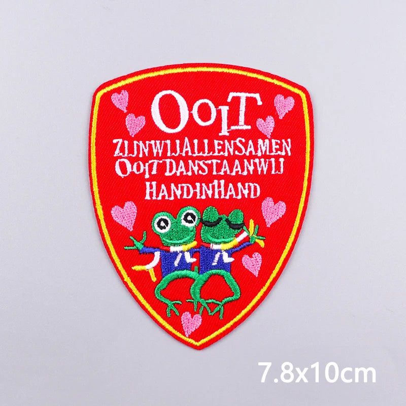 Netherland Oeteldonk Carnival Iron On Patches For Clothes Oeteldonk Embroidery Patch