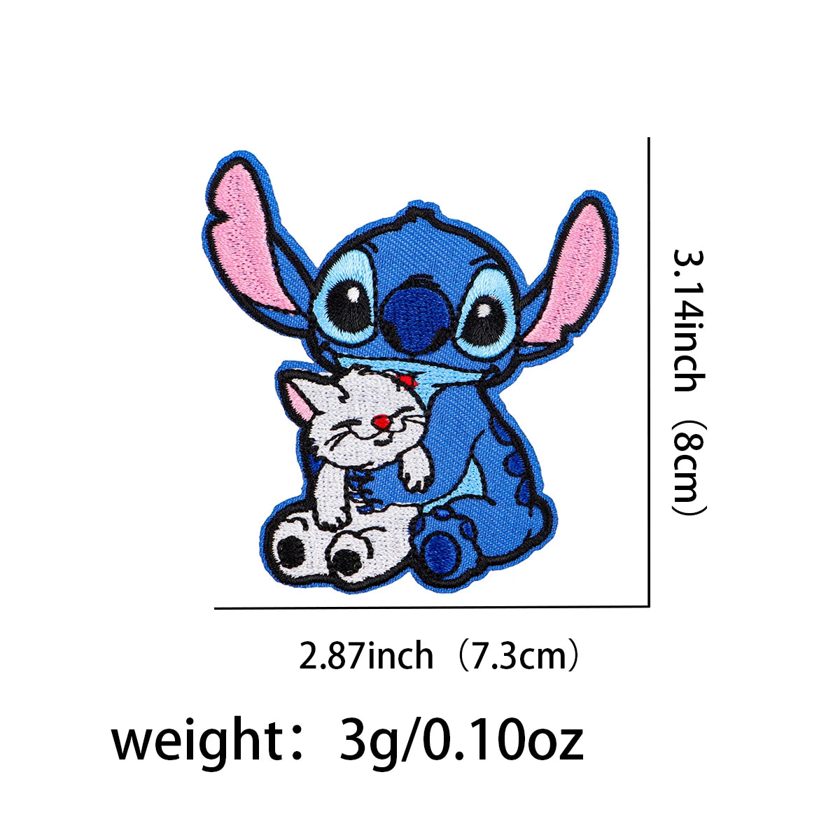 Cute Monster Embroidery Patch Cartoon Mouse Iron On Patches For Clothing