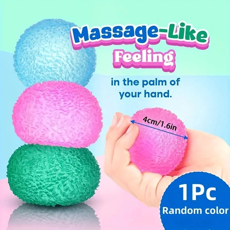 1Pc Squishy Multicolor Texture Ice Ball Squeeze Toy for Kids