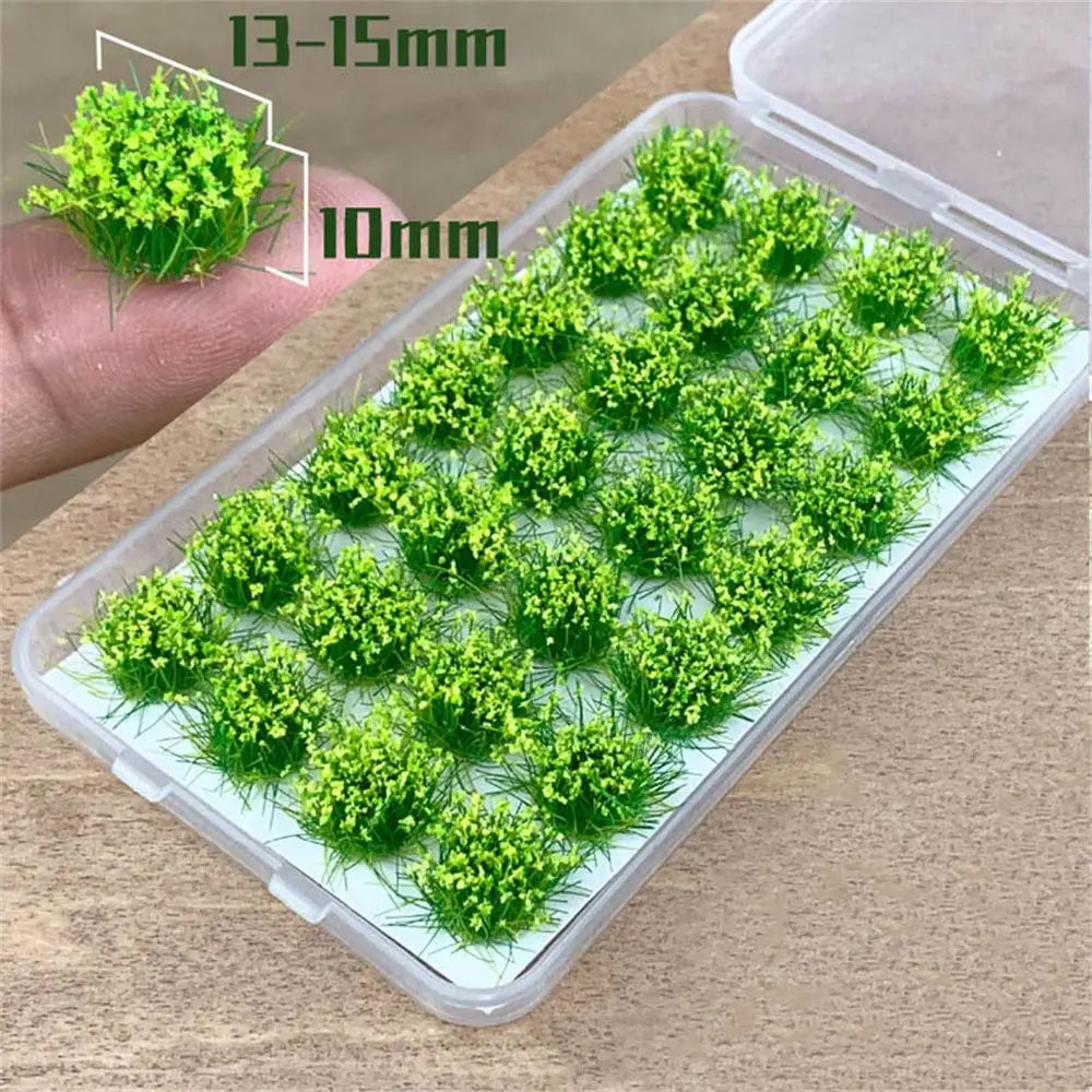 Grass Nest Model Sand Scene DIY Material Realistic Grass Tuft Miniature Grass Bushes Plant Cluster Scenery