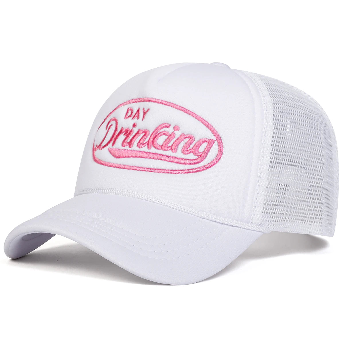 Unisex DAY DRINKING Embroidered Mesh Baseball Cap – Adjustable Hat