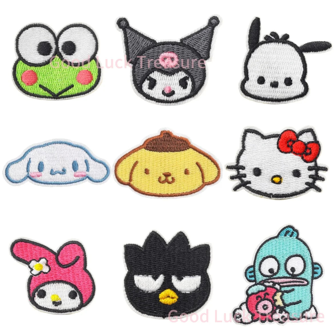 Sanrio Kawaii Embroideried Iron on Patches