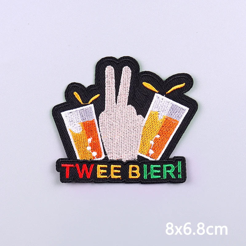 Netherland Carnival Patches Kruikenstader Emblem Embroidery Patches For Clothing Sew On