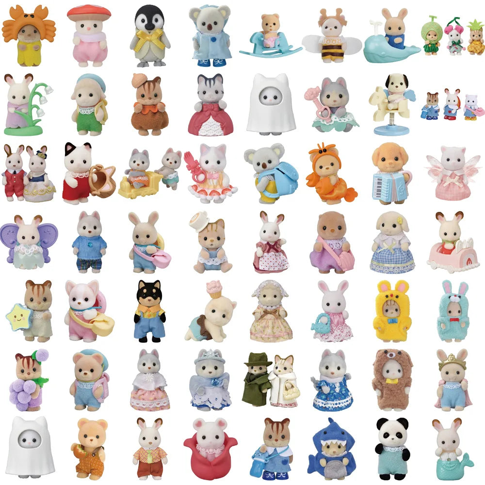55pcs Calico Critters Stickers Laptop Scrapbook Decoration Graffiti Waterproof Sticker
