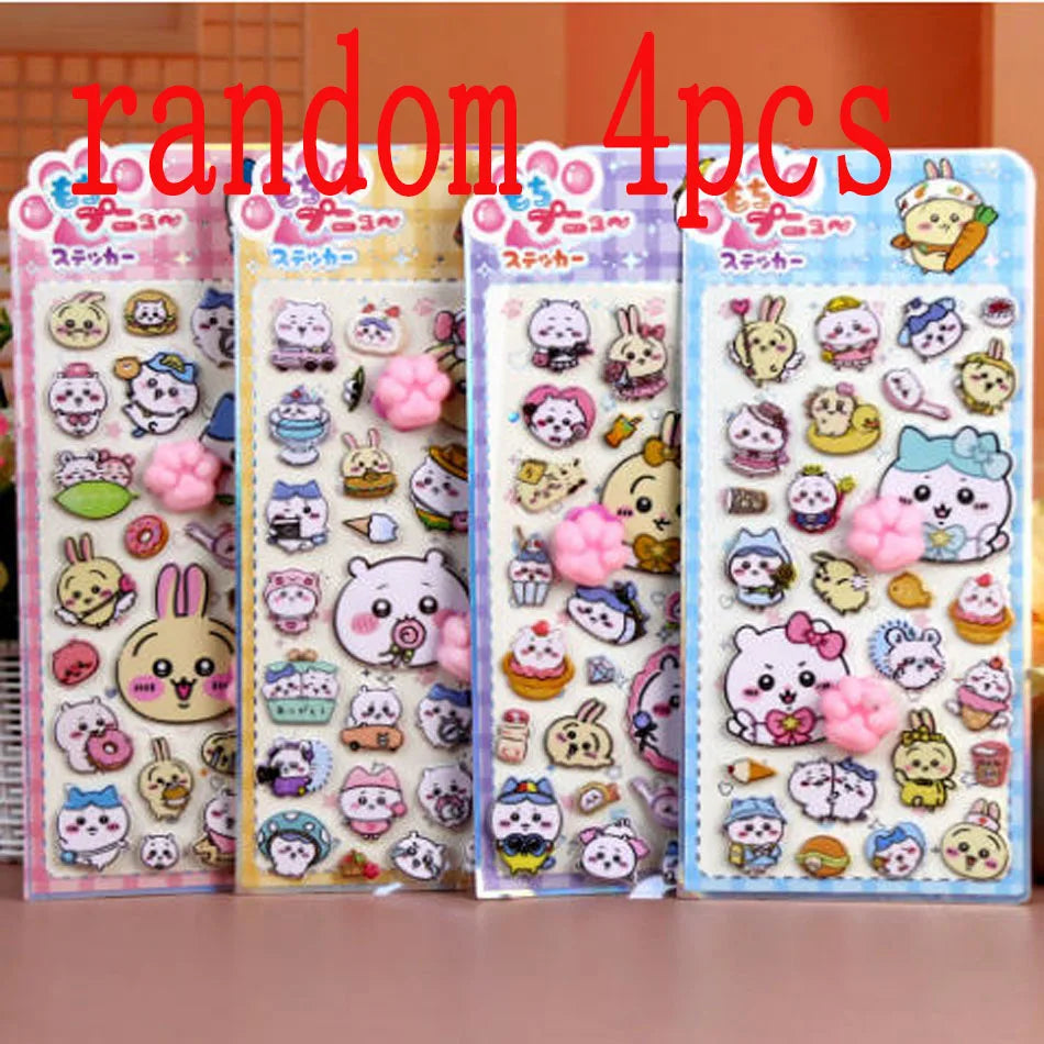 Sanrio Soft Pinched Happy Soft Cute Cat Claw Decompression Bubble Sticker