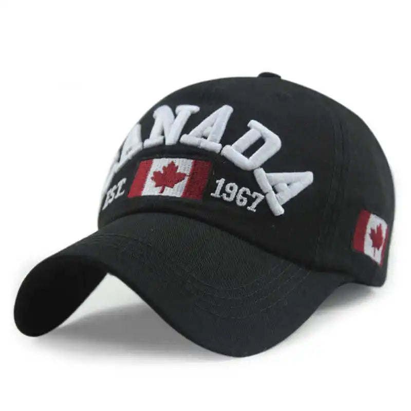 Canada Flag Baseball Cap – Cotton Adjustable Snapback