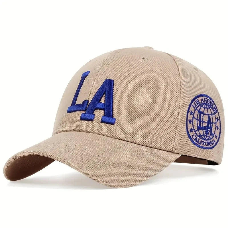 Unisex LA Embroidered Baseball Cap – Adjustable Casual Hat