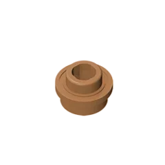 Round 1X1 W. Through Hole Compatible Children's DIY Educational Building Blocks