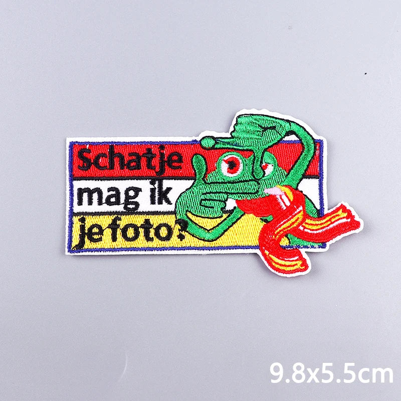 Netherland Oeteldonk Carnival Iron On Patches For Clothes Oeteldonk Embroidery Patch