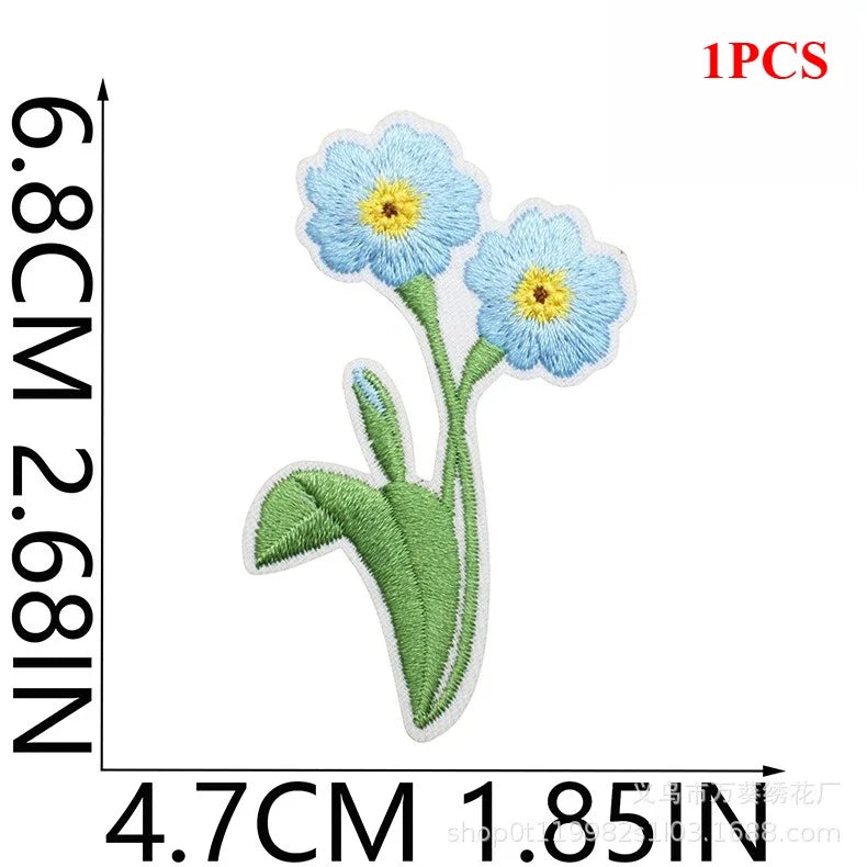 Exquisite Flower Embroidery Patch Sticker Bag Decoration Butterfly Bee Cloth Sticker