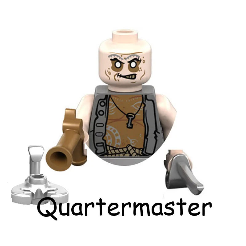 Pirates Of The Caribbean Captain Jack Jones Davy Jones Blackbeard Figure Blocks Construction Bricks Building Toys For Children