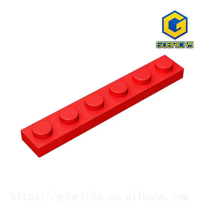 1 x 6 Compatible Children's DIY building block Particles Plate DIY