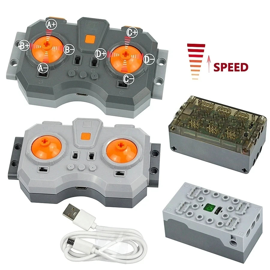 Technical Electronic Building Block MOC Refit Accessories Micro-motor RC Power Functions Parts