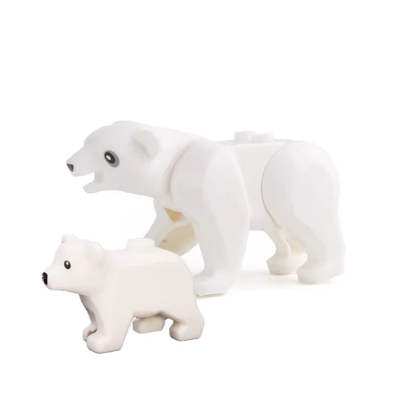 MOC Farm Zoo Animal Building Blocks Kids Toys