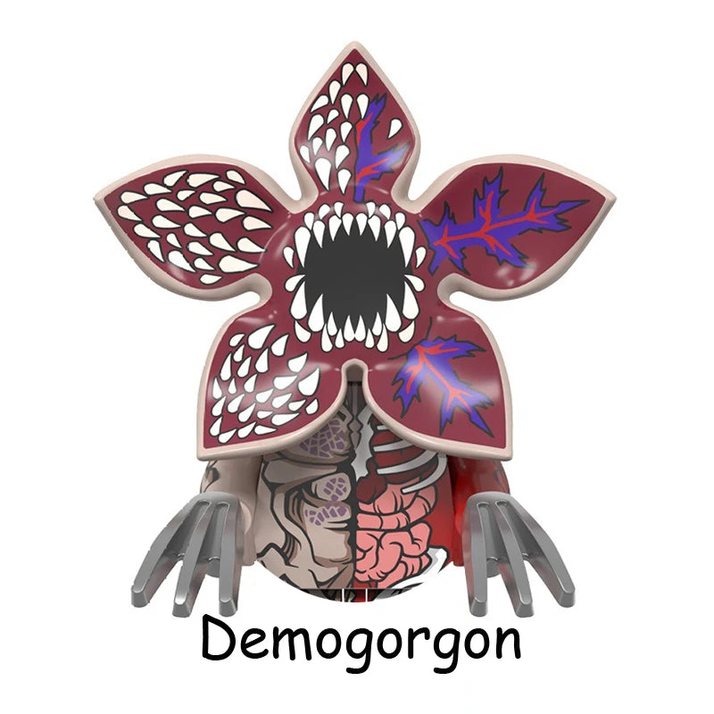 4Pcs/Set The Horrible Movie Dustin Mike Vecna Will Eleven Model Figure Blocks Construction Bricks Toys