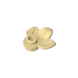 Round 1 x 1 with 3 Leaves Compatible Children's DIY Bricks