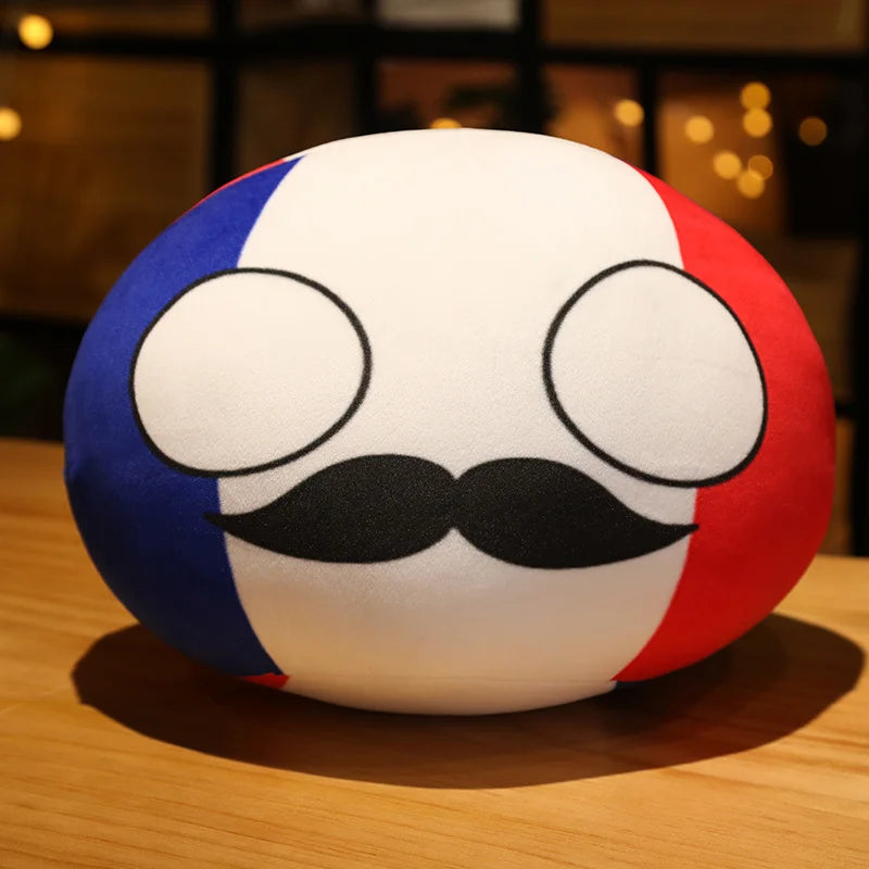 Polandball Plush Doll – Cute Country Ball Toy