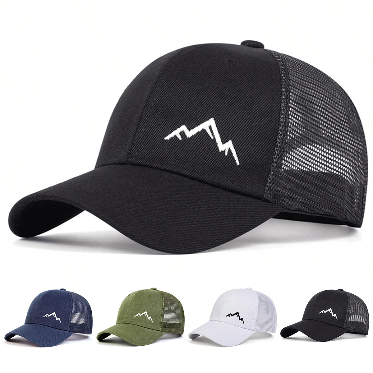 Mountain Range Mesh Baseball Cap – Unisex Outdoor Hat