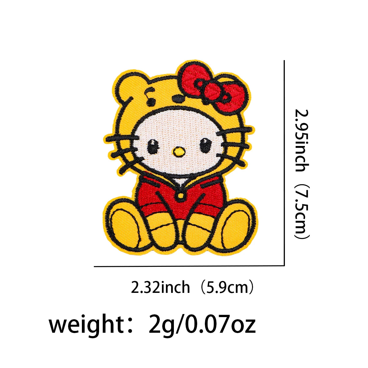 Cute Monster Embroidery Patch Cartoon Mouse Iron On Patches For Clothing