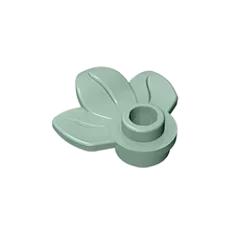 Round 1 x 1 with 3 Leaves Compatible Children's DIY Bricks