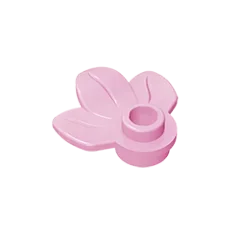 Round 1 x 1 with 3 Leaves Compatible Children's DIY Bricks