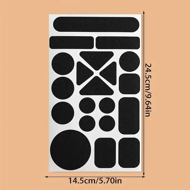 1 Set Instant Self-Adhesive Fabric Repair Patch - Universal Black, Heavy-Duty Iron-On for Down Coats