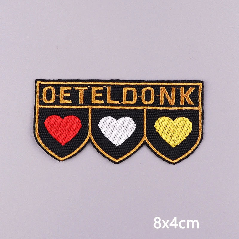 Netherland Oeteldonk Carnival Iron On Patches For Clothes Oeteldonk Embroidery Patch