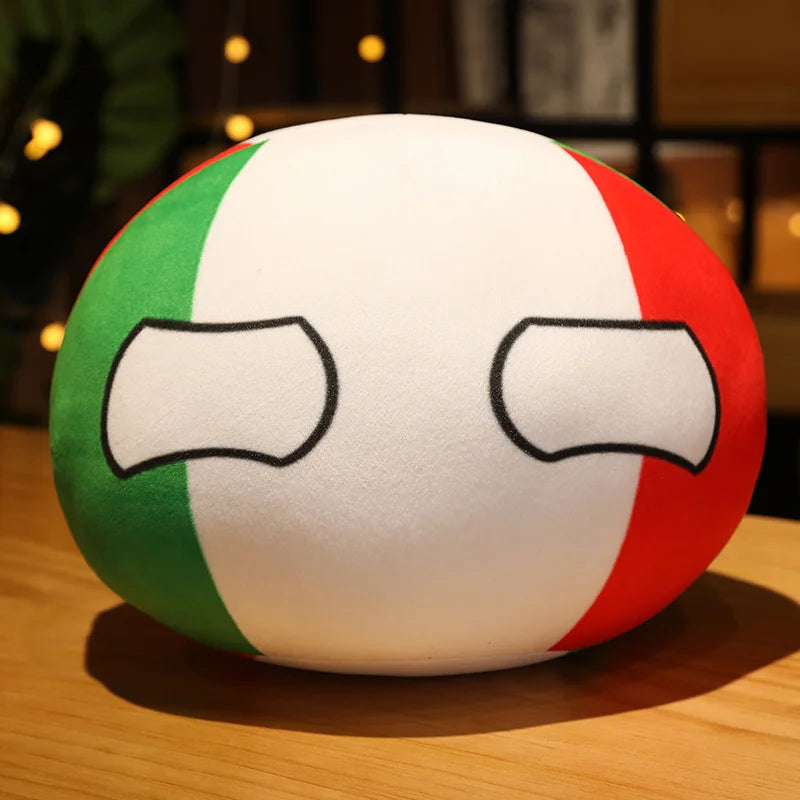 Polandball Plush Doll – Cute Country Ball Toy