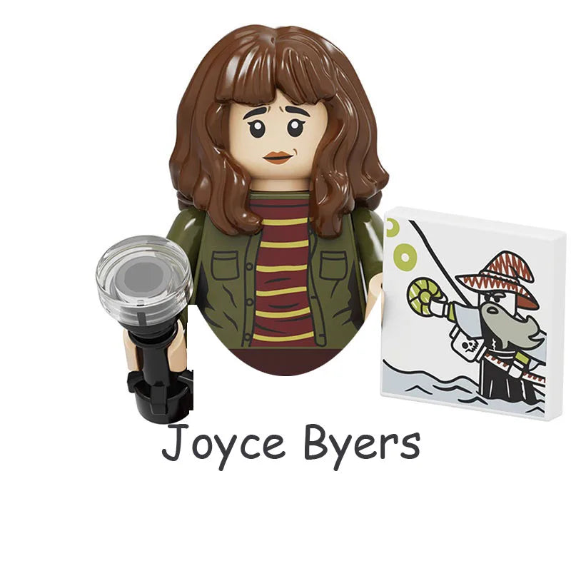 4Pcs/Set The Horrible Movie Dustin Mike Vecna Will Eleven Model Figure Blocks Construction Bricks Toys